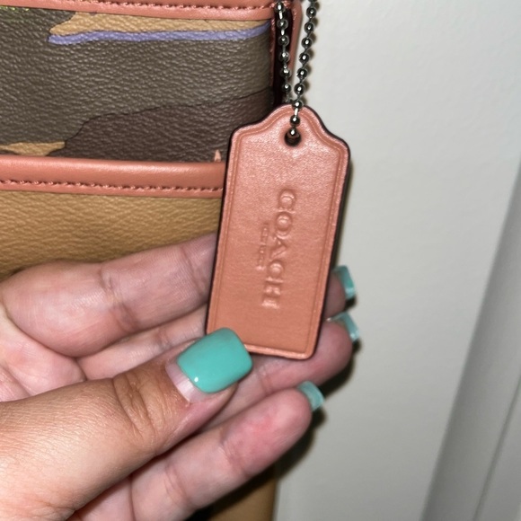 Coach Pink Camouflage Leather Crossbody w/ Adjustable Strap - Picture 3 of 13